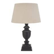 Delaney Collection Grey Urn Lamp With Linen Shade - Image 6