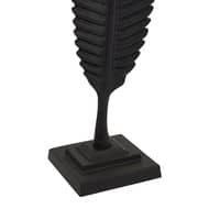 Black Cast Leaf Ornament 22866 bsml