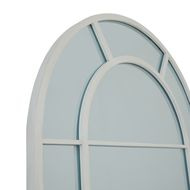 White Large Arched Window Mirror 23338 asml