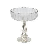 Large Fluted Glass Display Bowl - Image 6