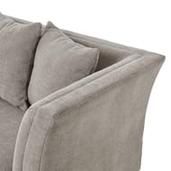 Vesper Taupe Cushion Back Three Seater Sofa 23742 asml