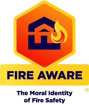 Home Fire Aware With Strapline