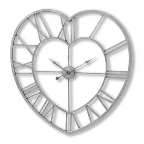 Silver Heart Skeleton Wall Clock - Image 6