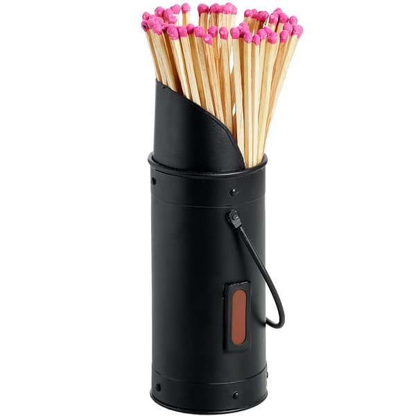 Black Matchstick Holder with 60 Matches 11217