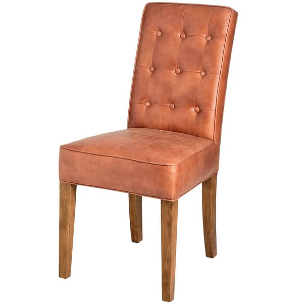 Tan Faux Leather Dining Chair 18334