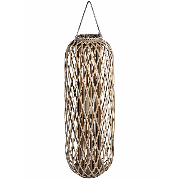 Huge Standing Wicker Lantern 18730