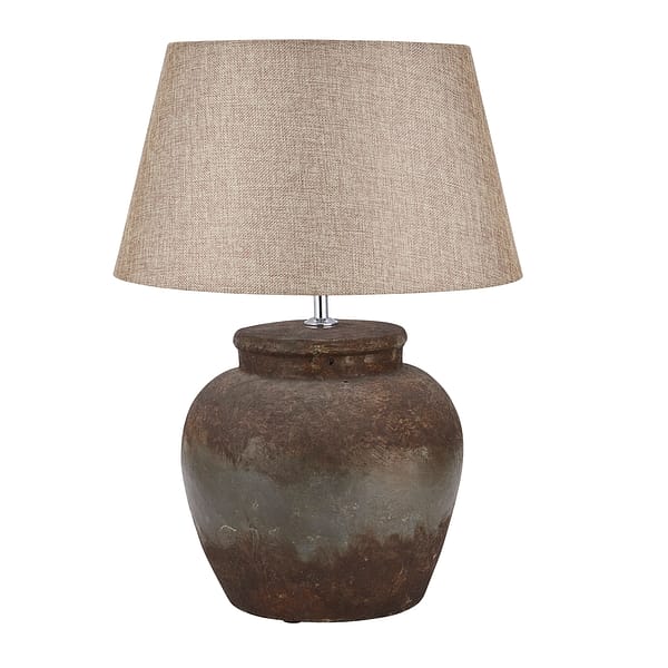 Castello Aged Stone Ceramic Table Lamp 19426