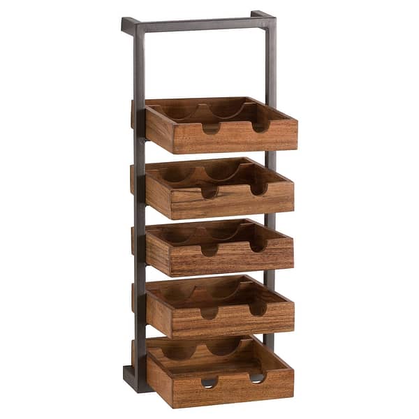 Live Edge Collection 10 Bottle Hanging Wine Rack 20397