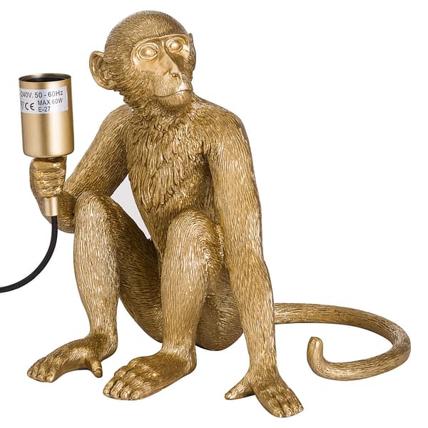 George The Monkey Gold Table Lamp 20692