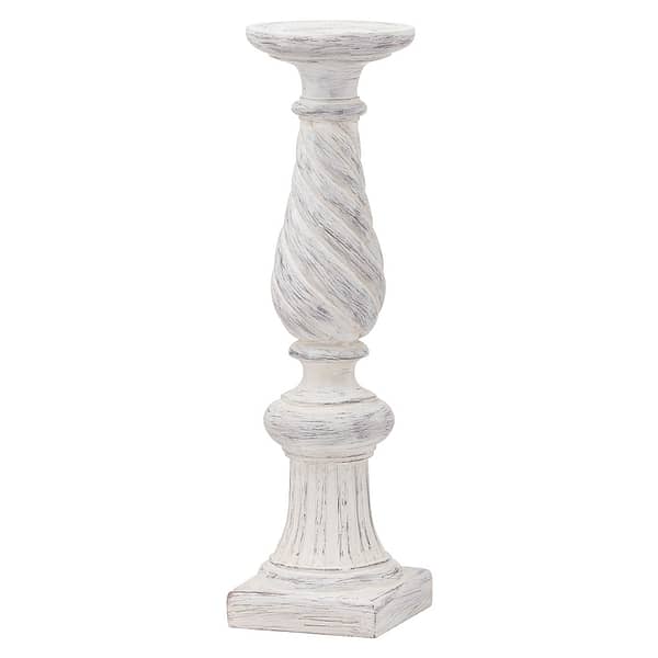 Antique Ivory Large Twisted Candle Column 21213