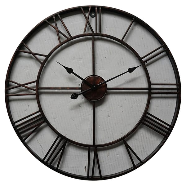 Bronze Skeleton Wall Clock 21620