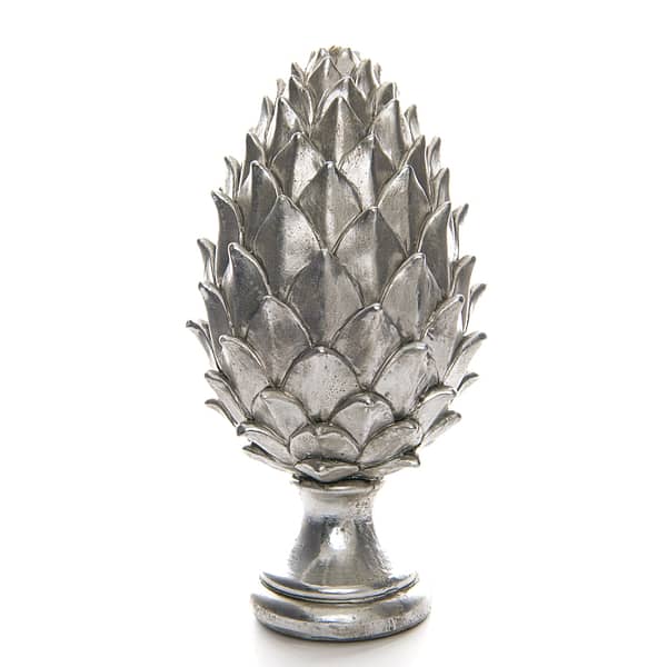 Tall Silver Pinecone Finial 21728