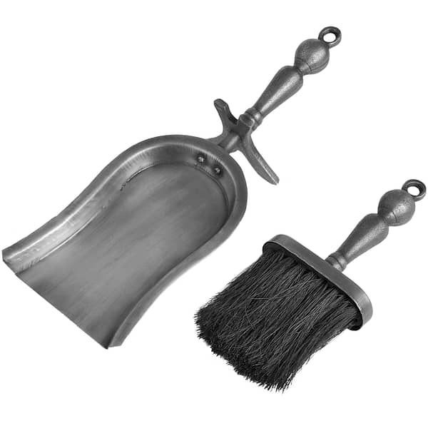 Hearth Tidy Set in Antique Pewter Effect Finish 11417 a