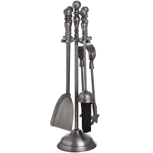 Traditional Companion Set In Antique Pewter 18178 a