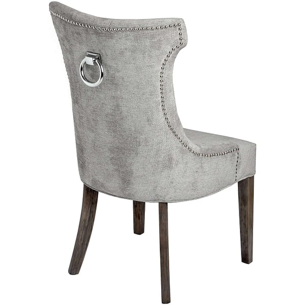 Silver High Wing Ring Backed Dining Chair 18333 a