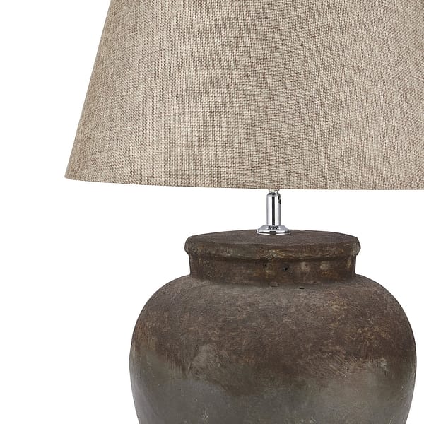 Castello Aged Stone Ceramic Table Lamp 19426 a