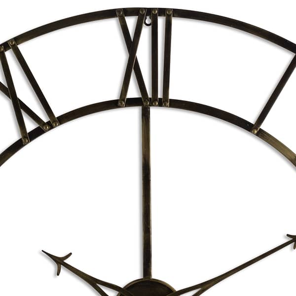 Large Antique Brass Large Skeleton Clock - Image 2