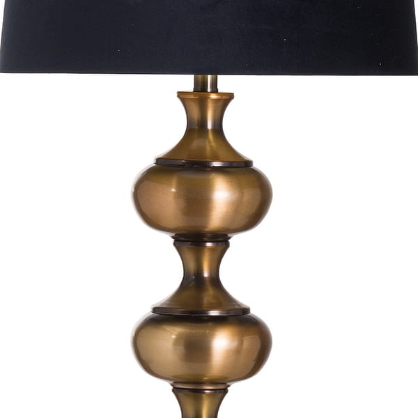 Santiago Bronze Table Lamp With Black Velvet Shade 20703 a