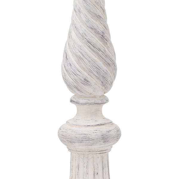 Antique Ivory Twisted Candle Column 21212 a