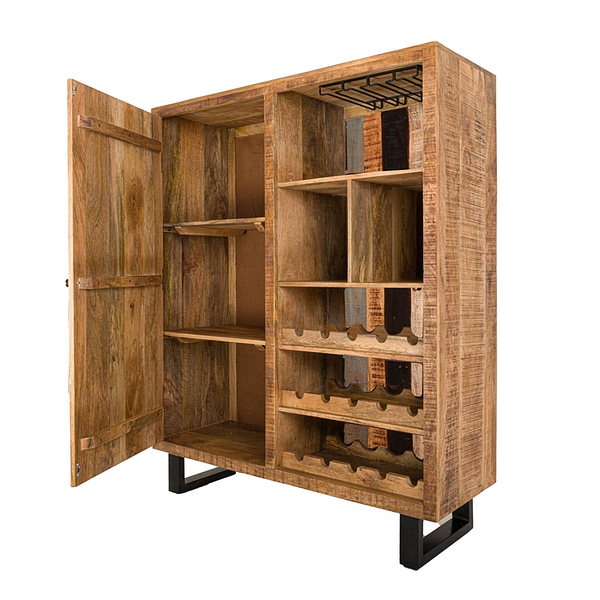 Reclaimed Industrial Bar Drinks Cabinet 22153 a