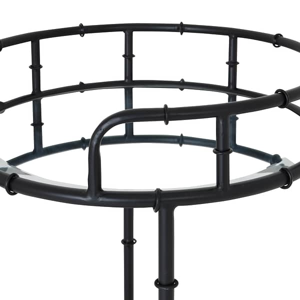 Black Round Drinks Trolley 22482 a