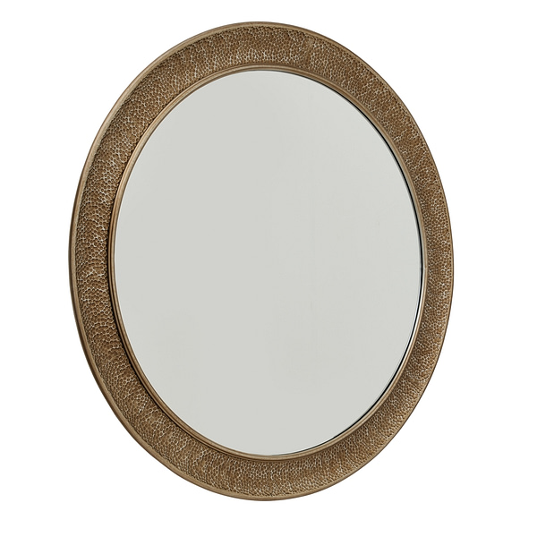 Hammered Large Brass Wall Mirror 22490