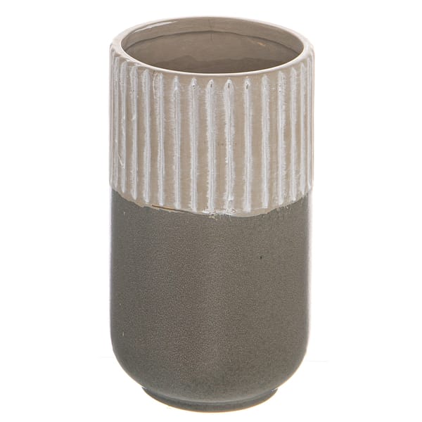 Mason Collection Grey Ceramic Straight Vase 22542