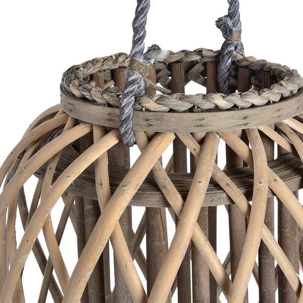 Large Standing Wicker Lantern 18731 b