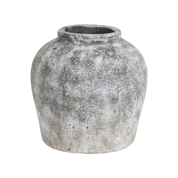 Aged Stone Ceramic Vase 19417 1