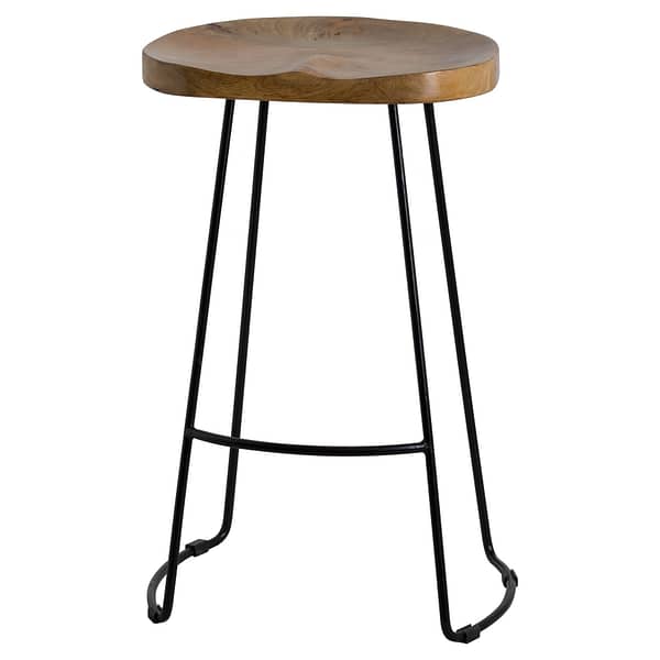 Franklin Hardwood Shaped Barstool 19924