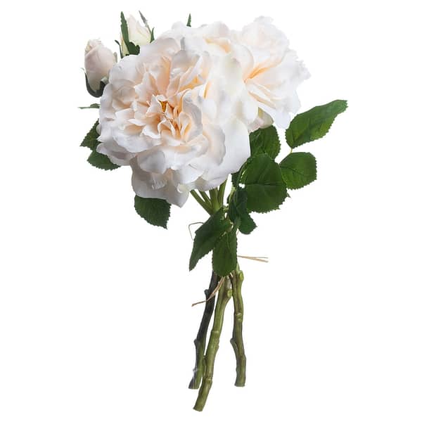 Peachy Cream Short Stem Rose Bouquet 20126 a