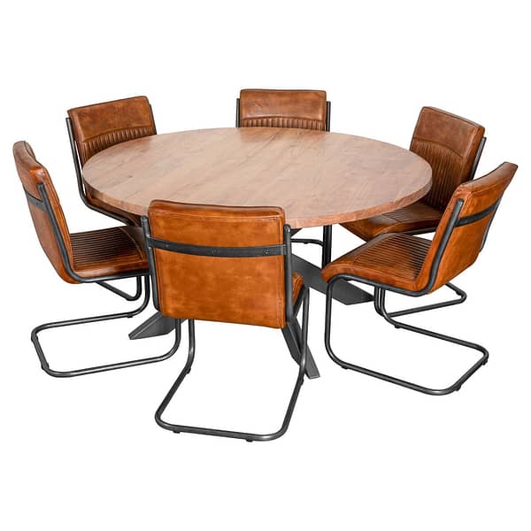 Live Edge Collection Large Round Dining Table - Image 3