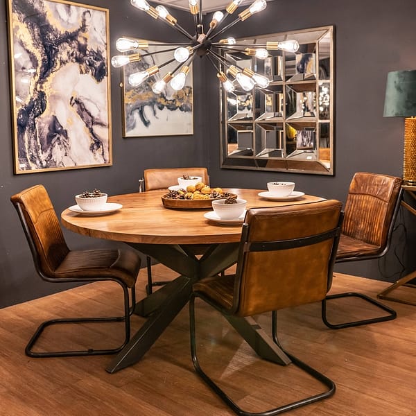 Live Edge Collection Large Round Dining Table - Image 4