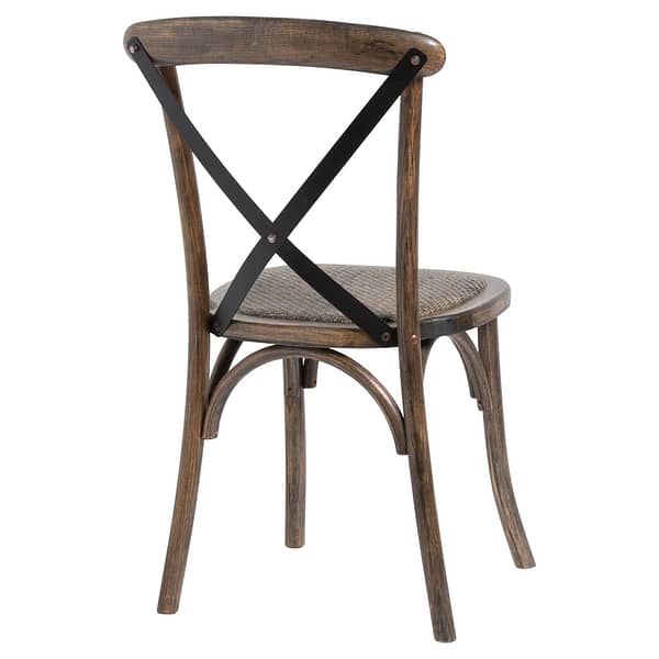 Oak Cross Back Dining Chair 20571 b