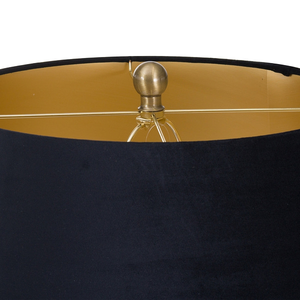 Santiago Bronze Table Lamp With Black Velvet Shade 20703 b