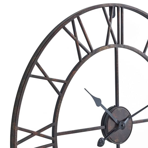 Bronze Skeleton Wall Clock 21620 a