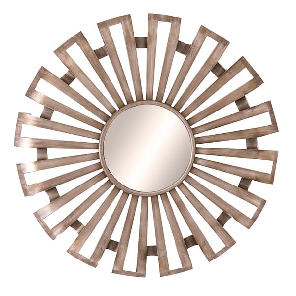 Evi Antique Silver Sunburst Mirror 22139