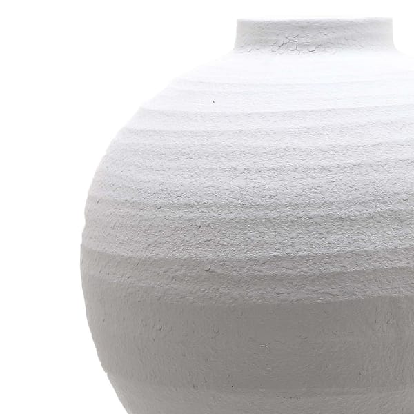 Tiber Large Matt White Ceramic Vase 22244 a