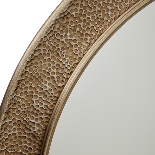 Hammered Large Brass Wall Mirror 22490 a