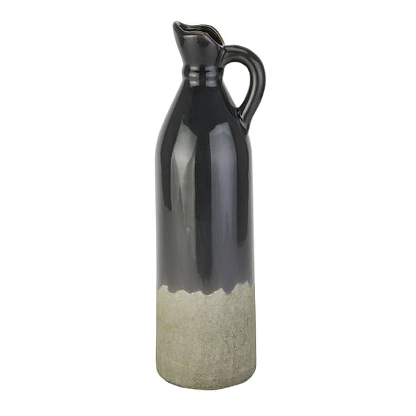 Decorative Tall Navy Stoneware Jug 22583 1