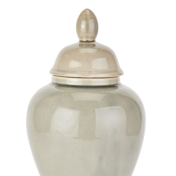 Seville Collection Grey Ginger Jar 22608 b