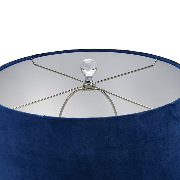 Ice Shadows Table Lamp With Navy Blue Lampshade 22644 b