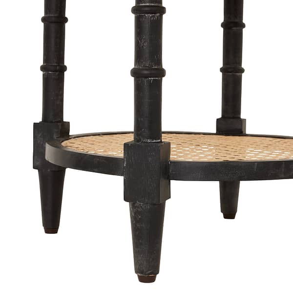 Raffles Black Tall Round Side Table 22658 c