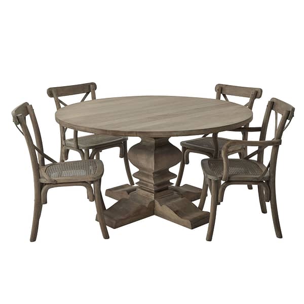 Copgrove Collection Round Pedestal Dining Table 22695 c