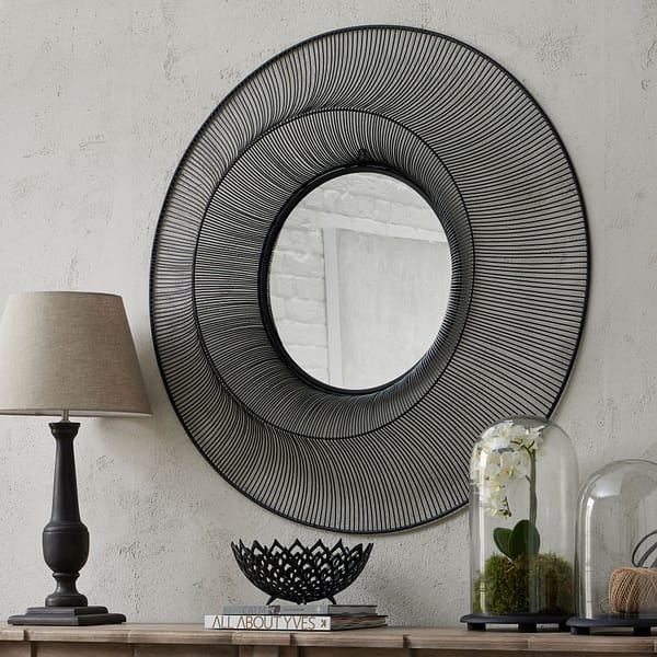 Chico Black Large Wire Mirror 22715 d 1