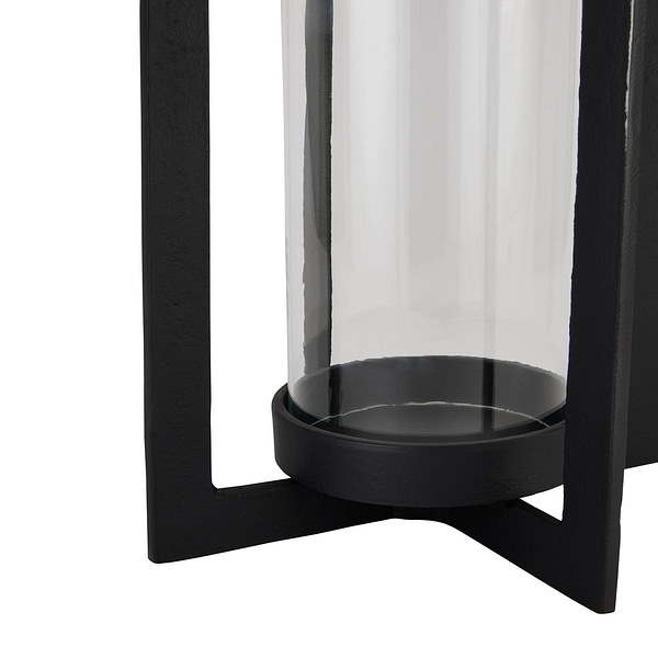 Tall Black Hurricane Lantern 22788 a