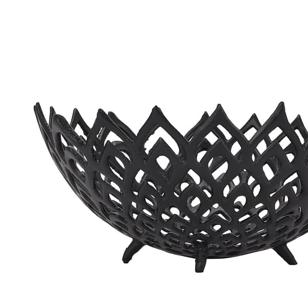 Black Cast Lattice Bowl 22874 a