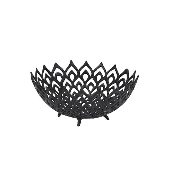 Black Cast Lattice Bowl 22874