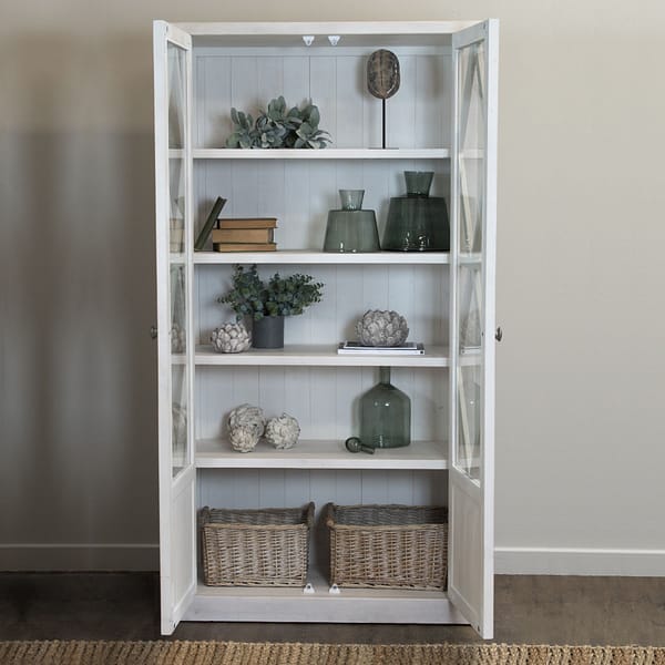 Stamford Plank Collection Tall Display Cabinet 22919 e