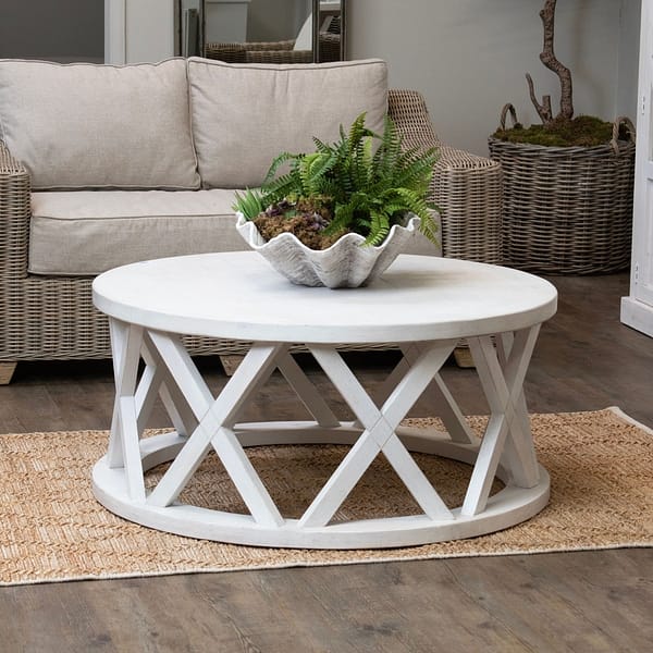 Stamford Plank Collection Round Coffee Table 22923 d